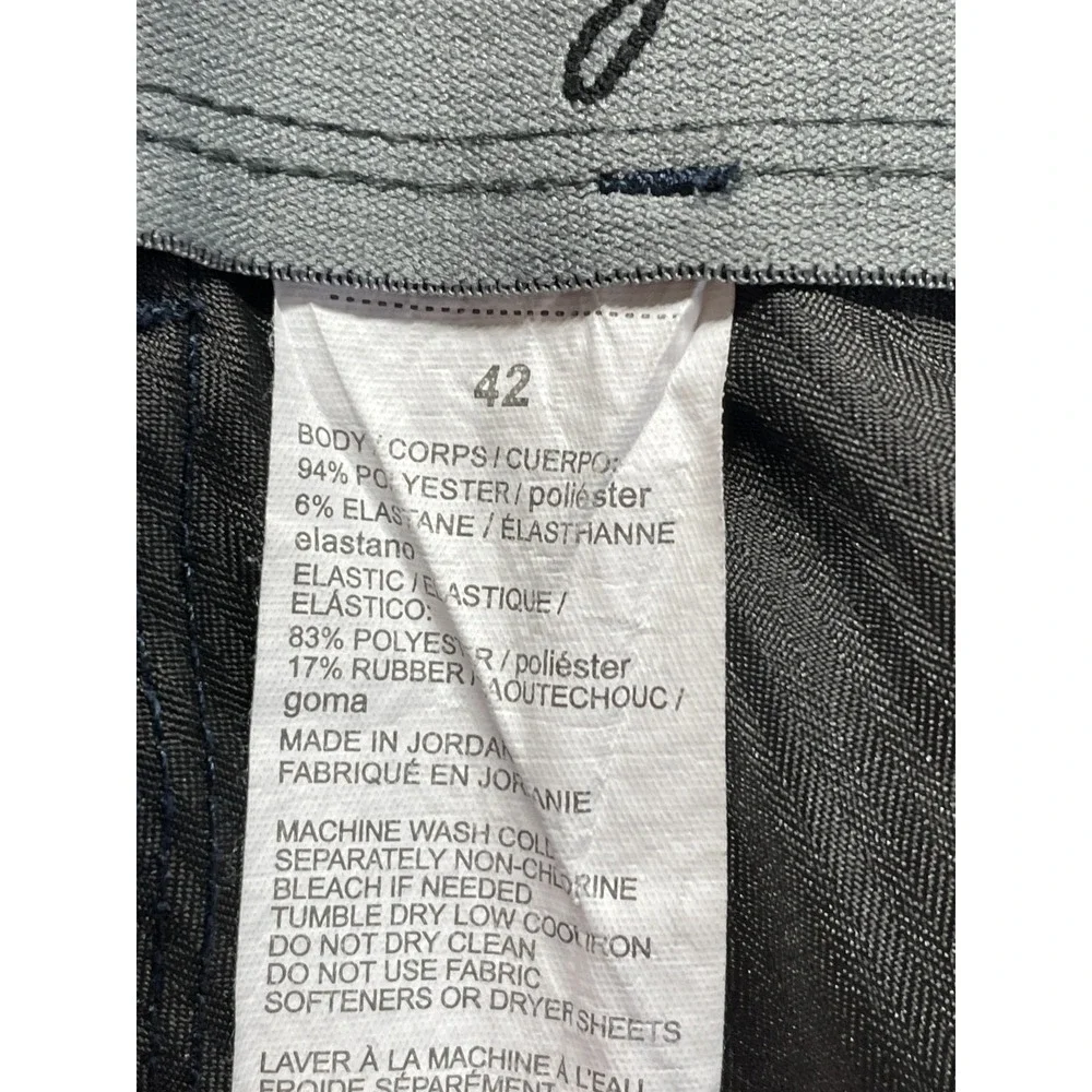 Ben Hogan Chino Shorts Mens 42 Navy Quick Dry Moisture Wicking Performance Golf